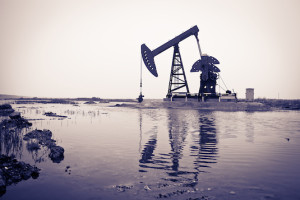 Oil pump jack and reflection